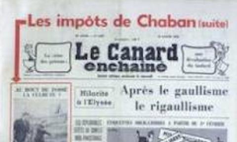 "Une" du Canard enchaîné, 19 janvier 1972