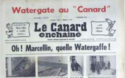"Une" du Canard enchaîné, 5 décembre 1973